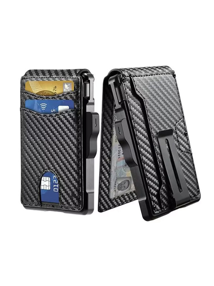 Carbon fiber ultra-thin card wallet
