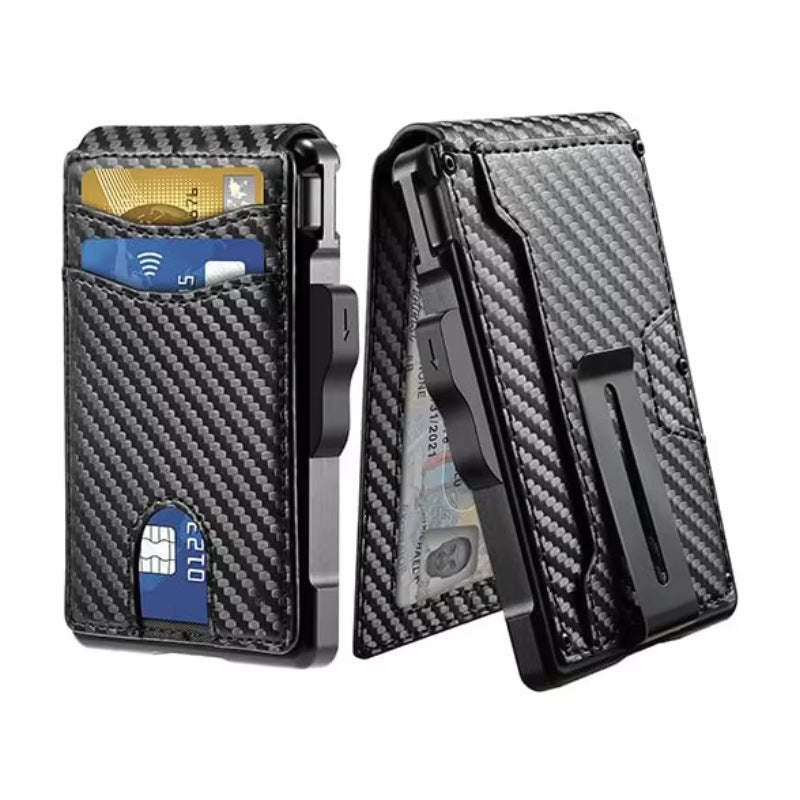 Carbon fiber ultra-thin card wallet