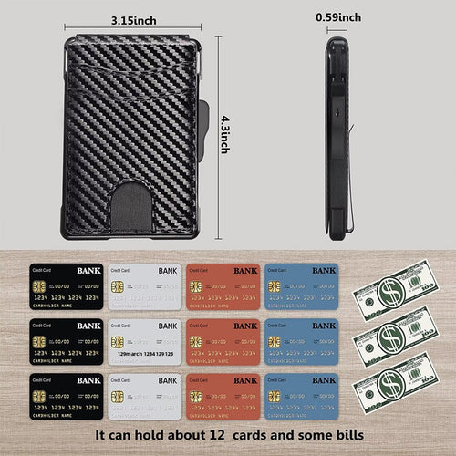 Carbon fiber ultra-thin card wallet