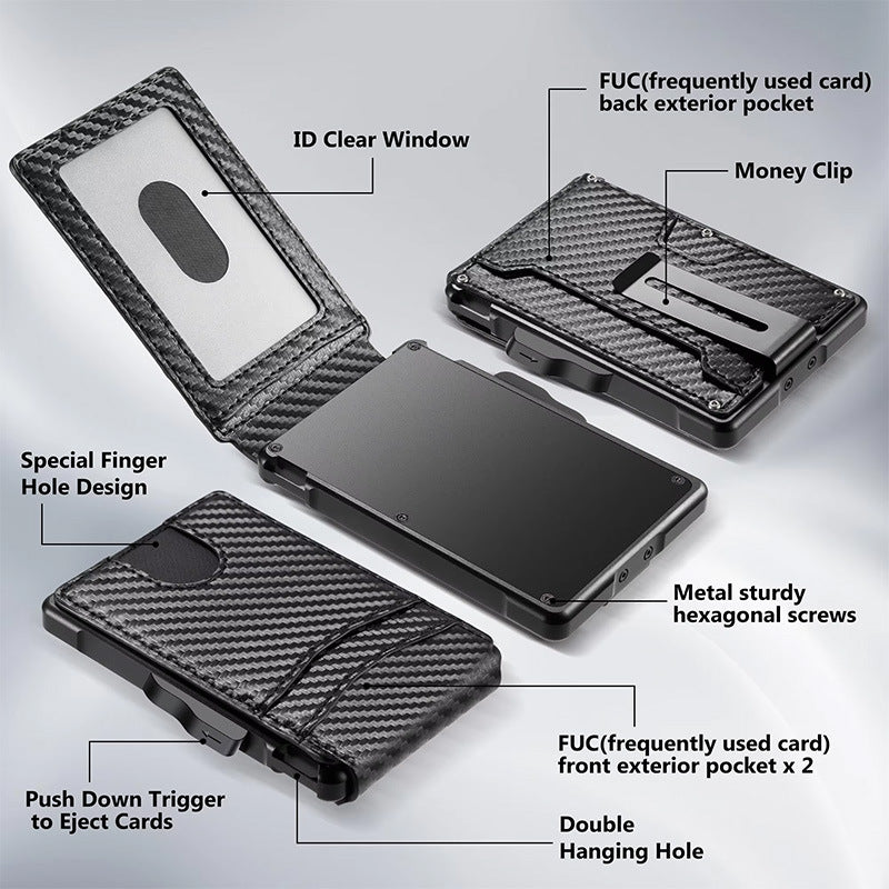 Carbon fiber ultra-thin card wallet